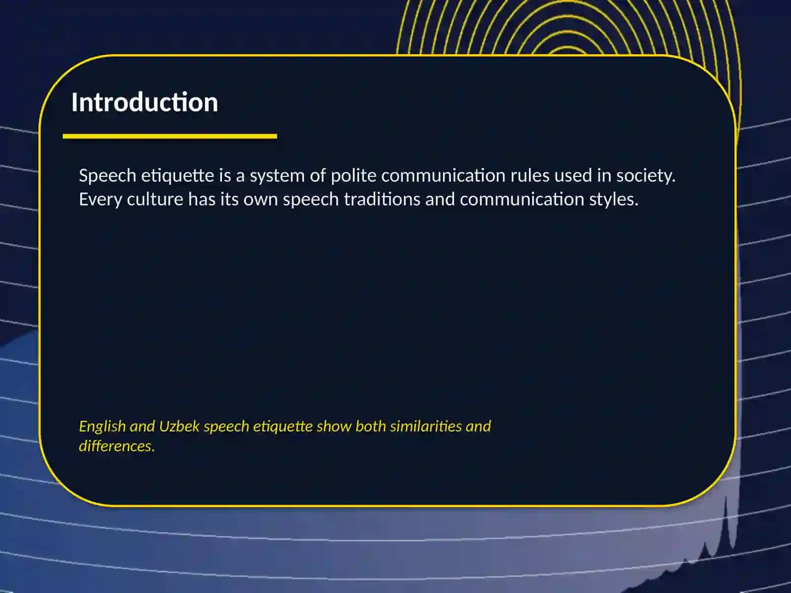Peculiarities of the English and Uzbek Speech Etiquette 2