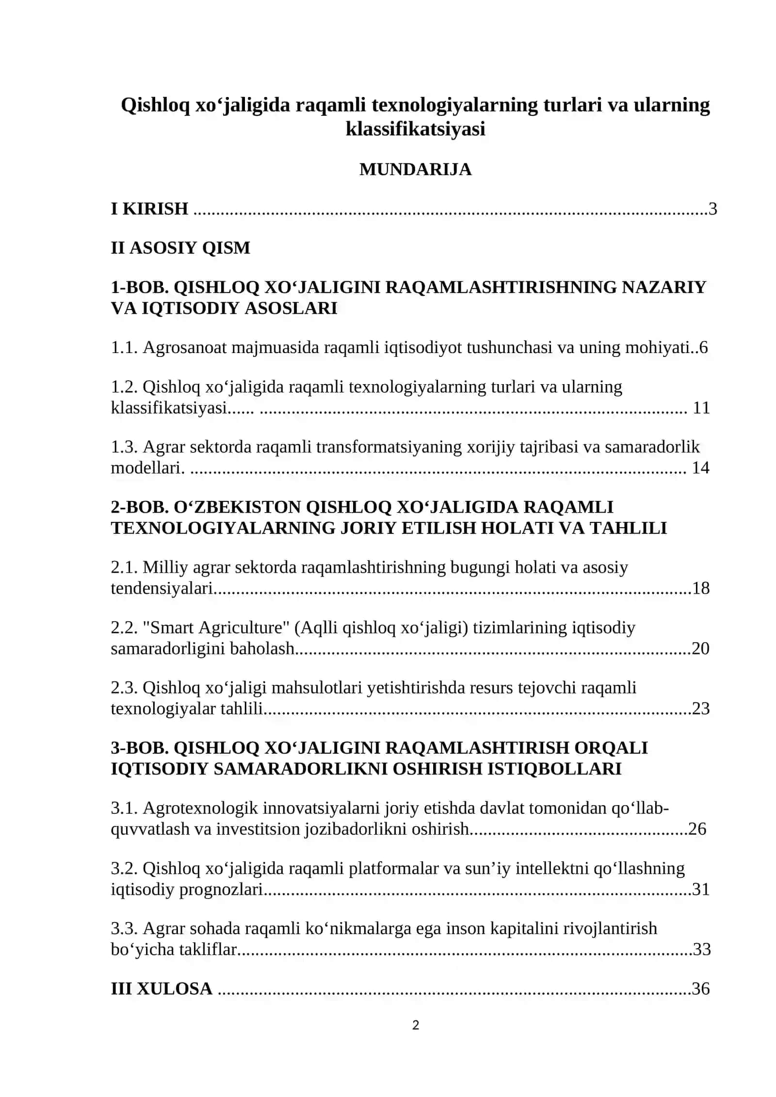 Qishloq xo‘jaligida raqamli texnologiyalarning turlari va ularning klassifikatsiyasi 2