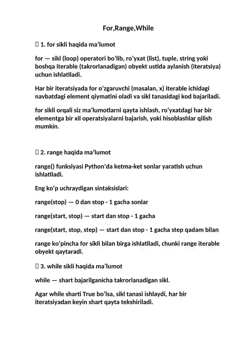 Obektga yo’naltirilgan dasturlash 2