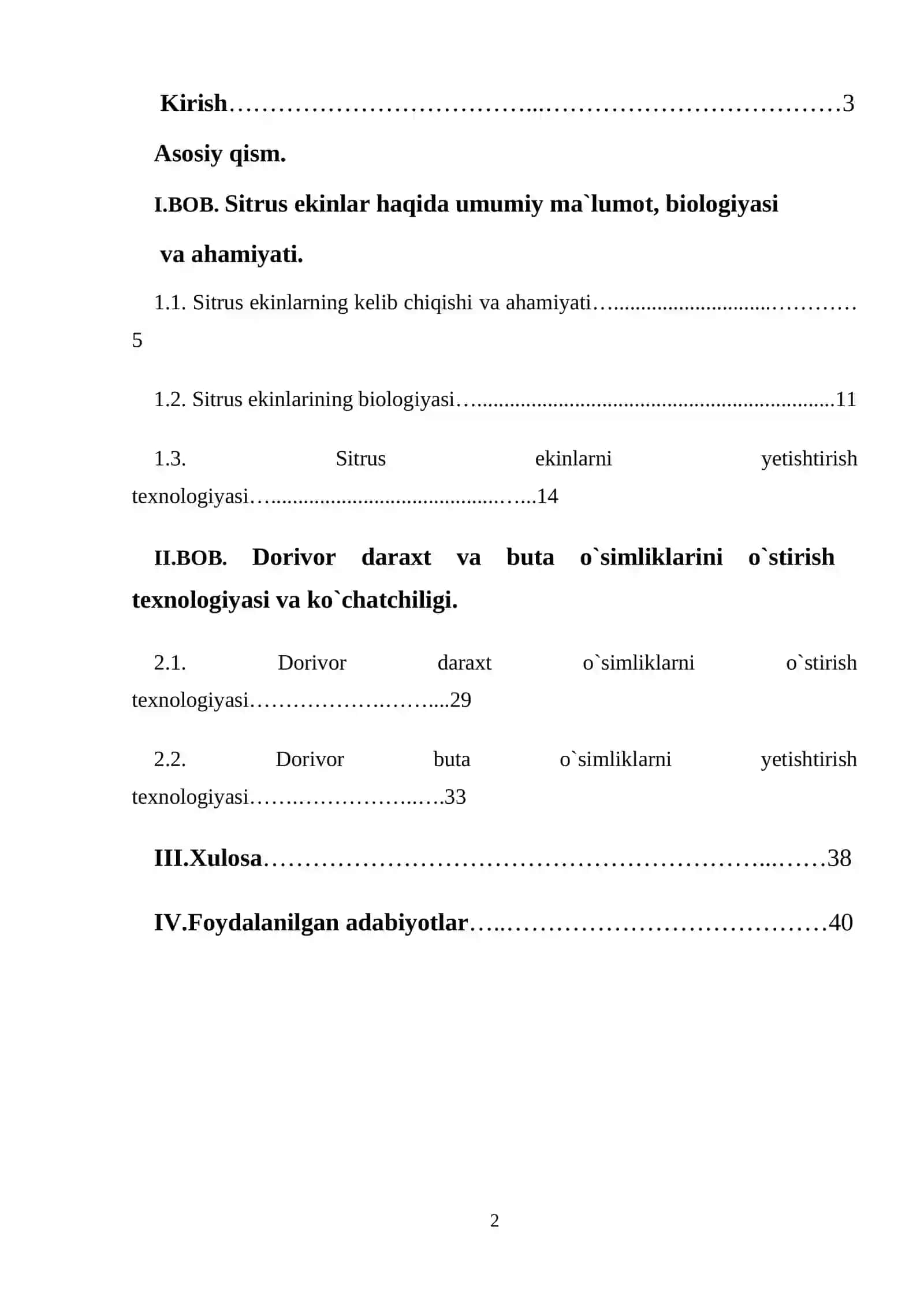 Sitruslar (limon, apelsin, mandarin) Dorivor daraxt va buta ko`chatchiligi 2