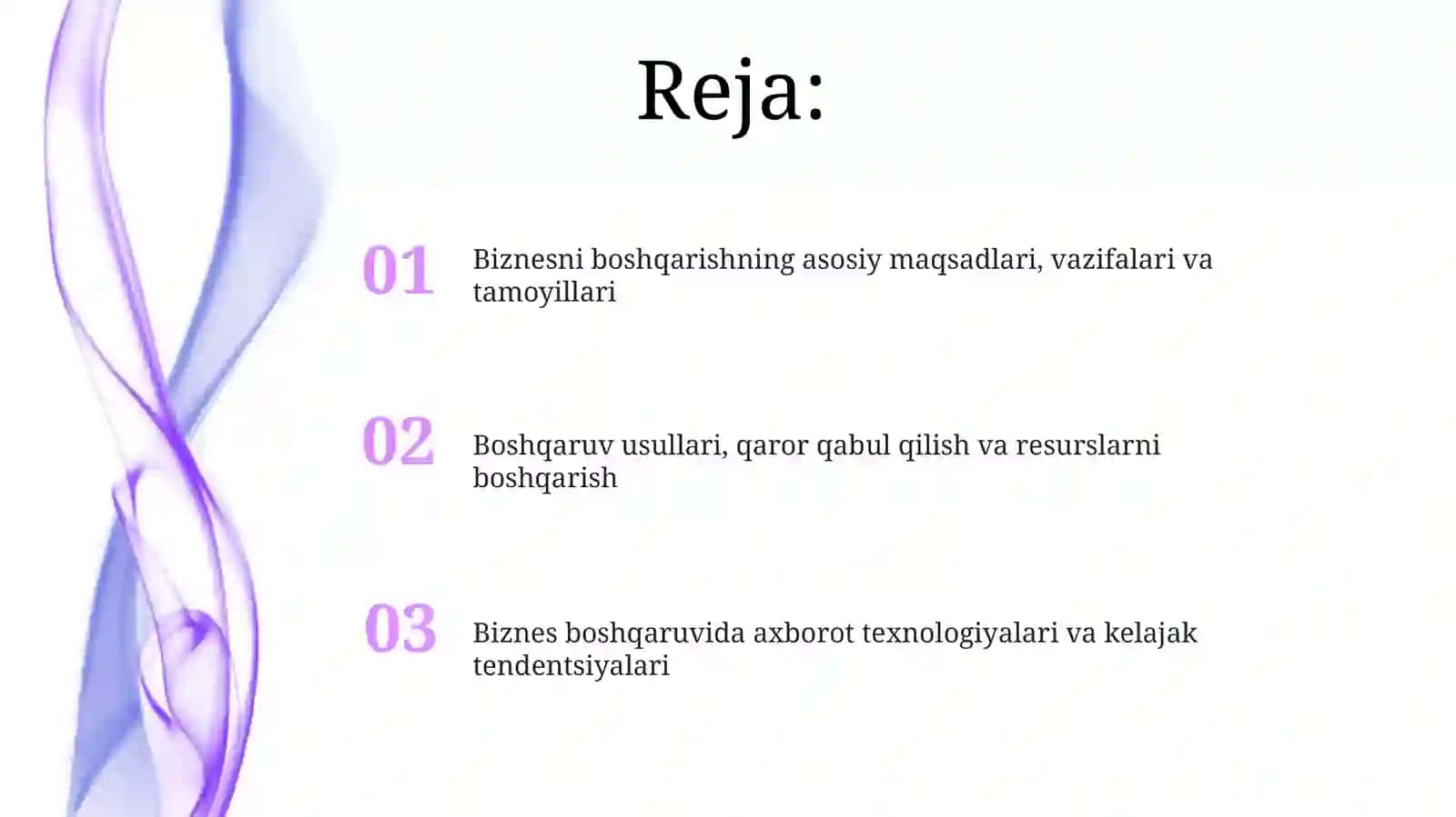Biznes  boshqaruvning maqsadlari, vazifalari va tamoyillari 2