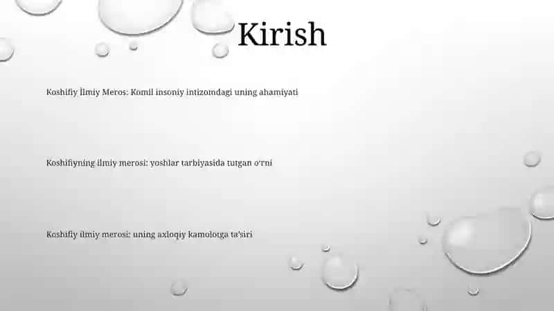 Koshifiy Ilmiy Meros 2