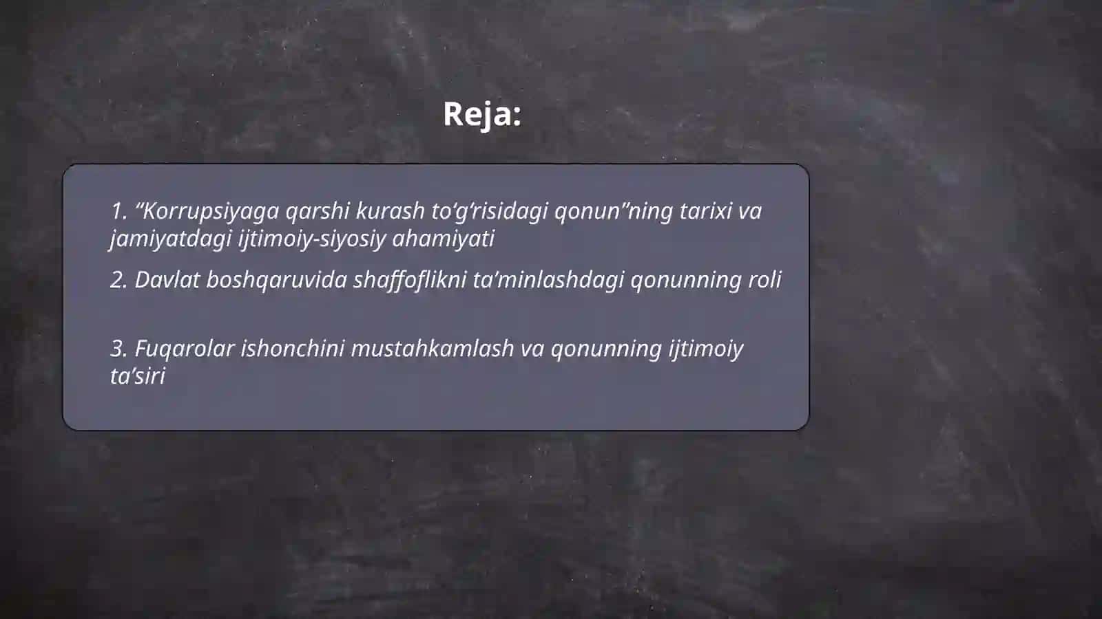 Korrupsiyaga qarshi kurash to’g’risidagi qonun 2