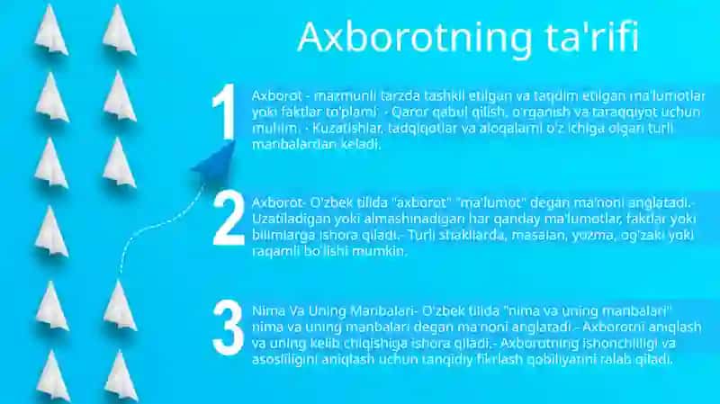 Axborot Nima Va Uning Manbalari 2