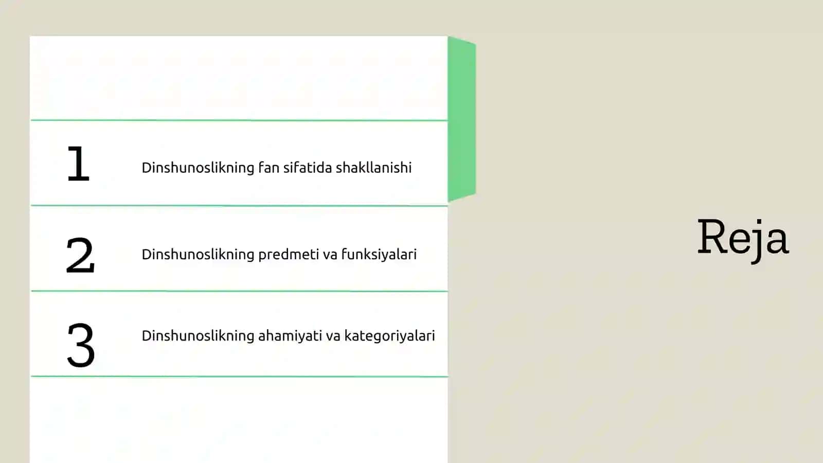 Dinshunoslikning fan sifatida shakllanishi 2