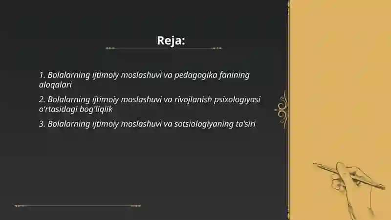 Bolalarning ijtimoiy moslashuvi va pedagogika fanining aloqalari 2