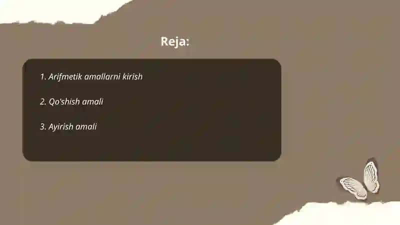 Bolalarni arifmetik amallarni ifodalashga oʻrgatish 2