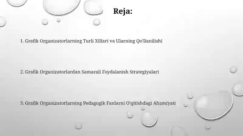 Pedagogika fanlarini òqitishda grafik organayzerlarning òrni 2