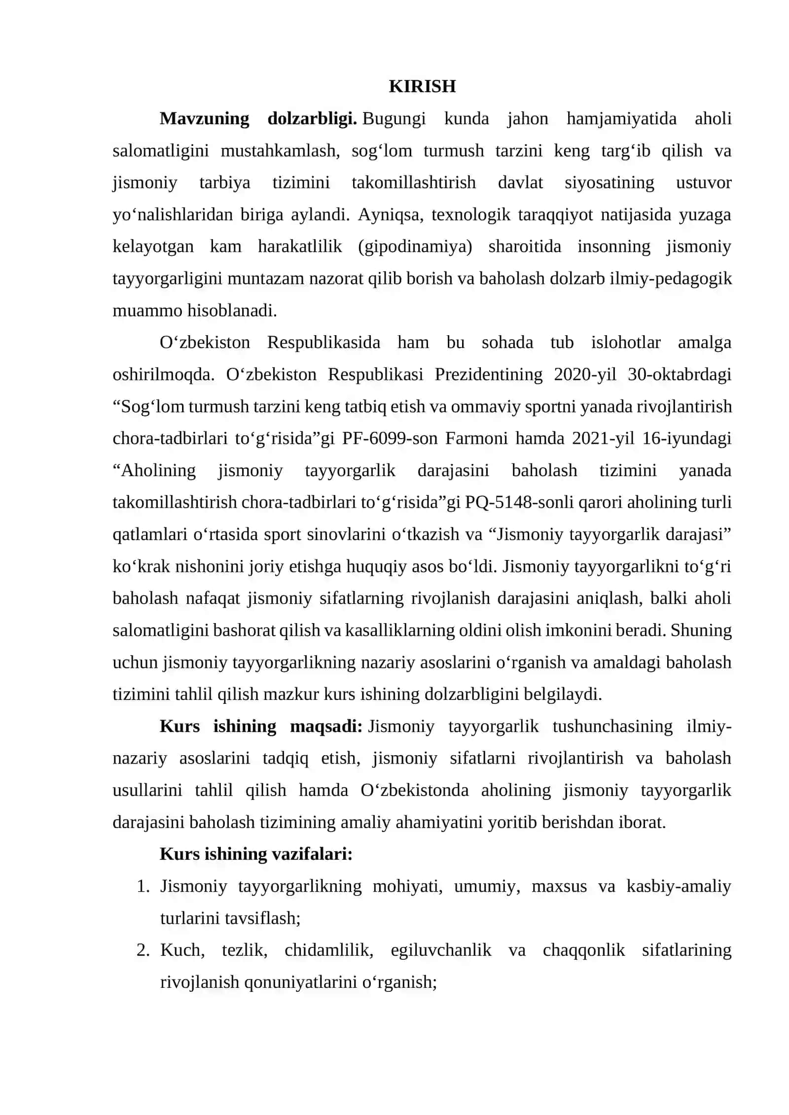 Jismoniy talyorgarlik darajasini baholashning amaliy ahaniyati 2