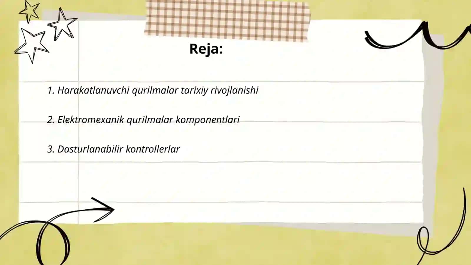 Harakatlanuvchi qurilmalar yasash 2