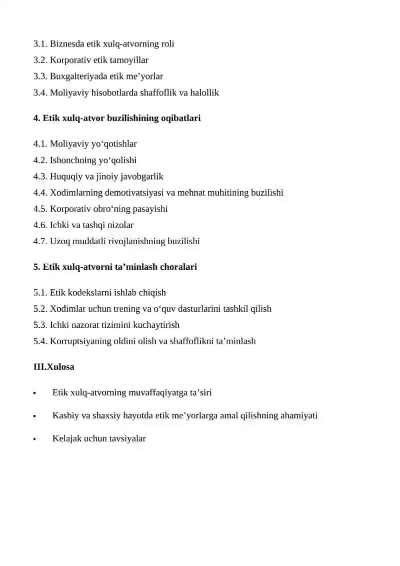 Etik xulq-atvorning asosiy tamoyillari 2