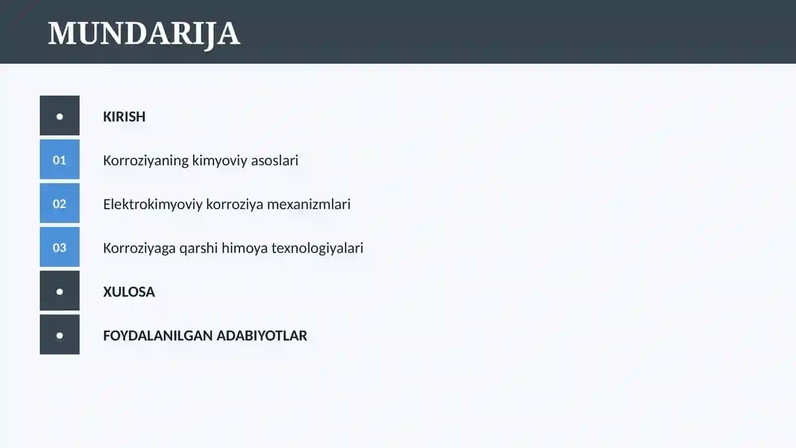 METALLAR KORROZIYASI VA KORROZIYADAN HIMOYALASH USULLARI 2