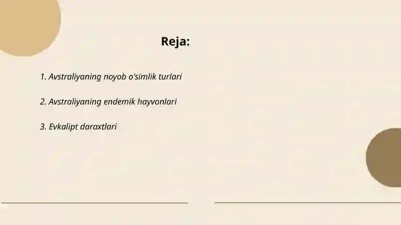 Avstraliya òsimlik va hayvonot dunyosi 2