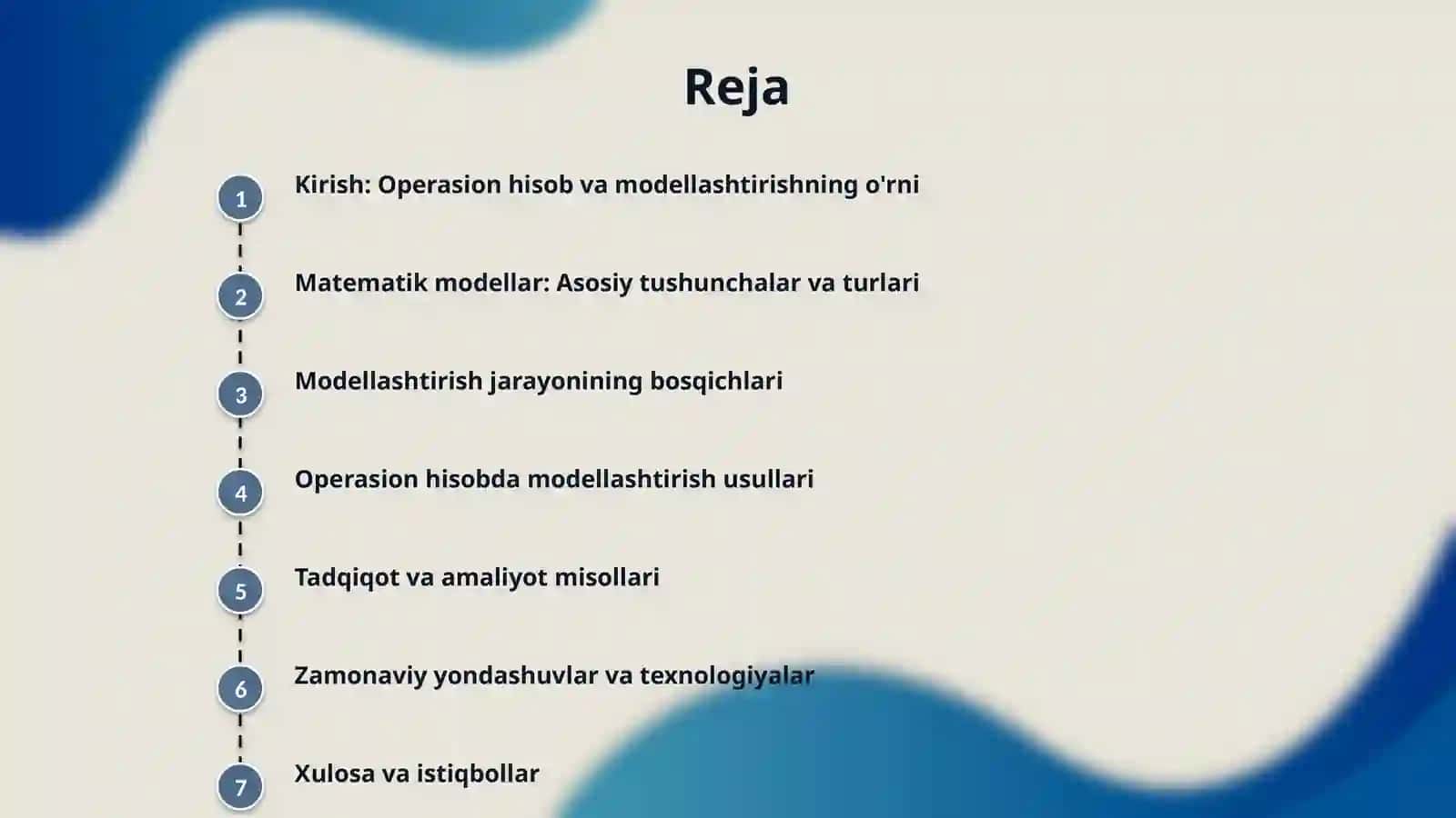 Operasion hisobning matematik modellarning yechimini topishga tadbiqi 2
