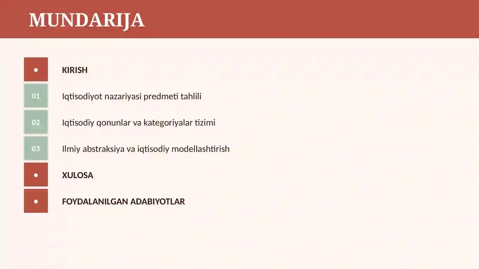 IQTISODIYOT NAZARIYASI FANINING PREDMETI VA BILISH USULLARI 2
