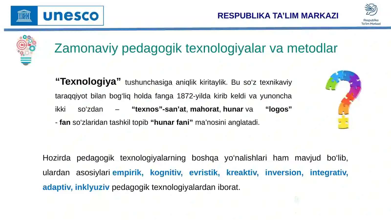 TABIIY FANLAR ORQALI O‘QUV-TARBIYA JARAYONIDA ZAMONAVIY PEDAGOGIK TEXNOLOGIYALAR VA METODLARDAN SAMARALI FOYDALANISH 2