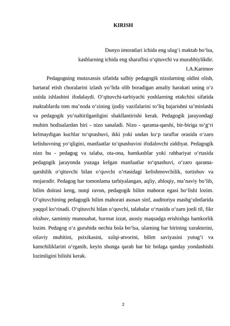 PEDAGOGIK NIZOLARNI BOSHQARISH. MEDITATSIYA TEXNOLOGIYASI 2