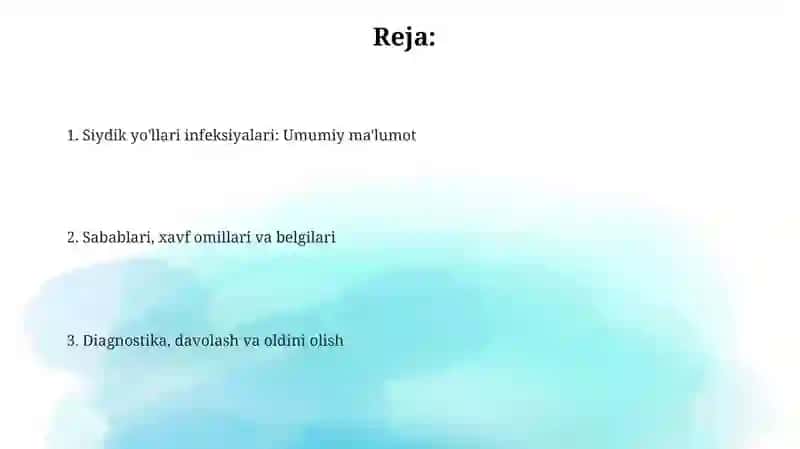 Siydik yo'llari infeksiyalari 2