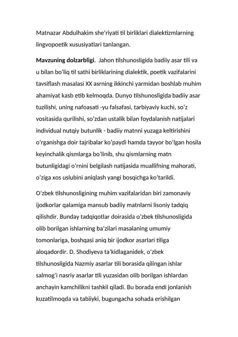 Matnazar Abdulhakim asarlari tilida dialektizmlar 2