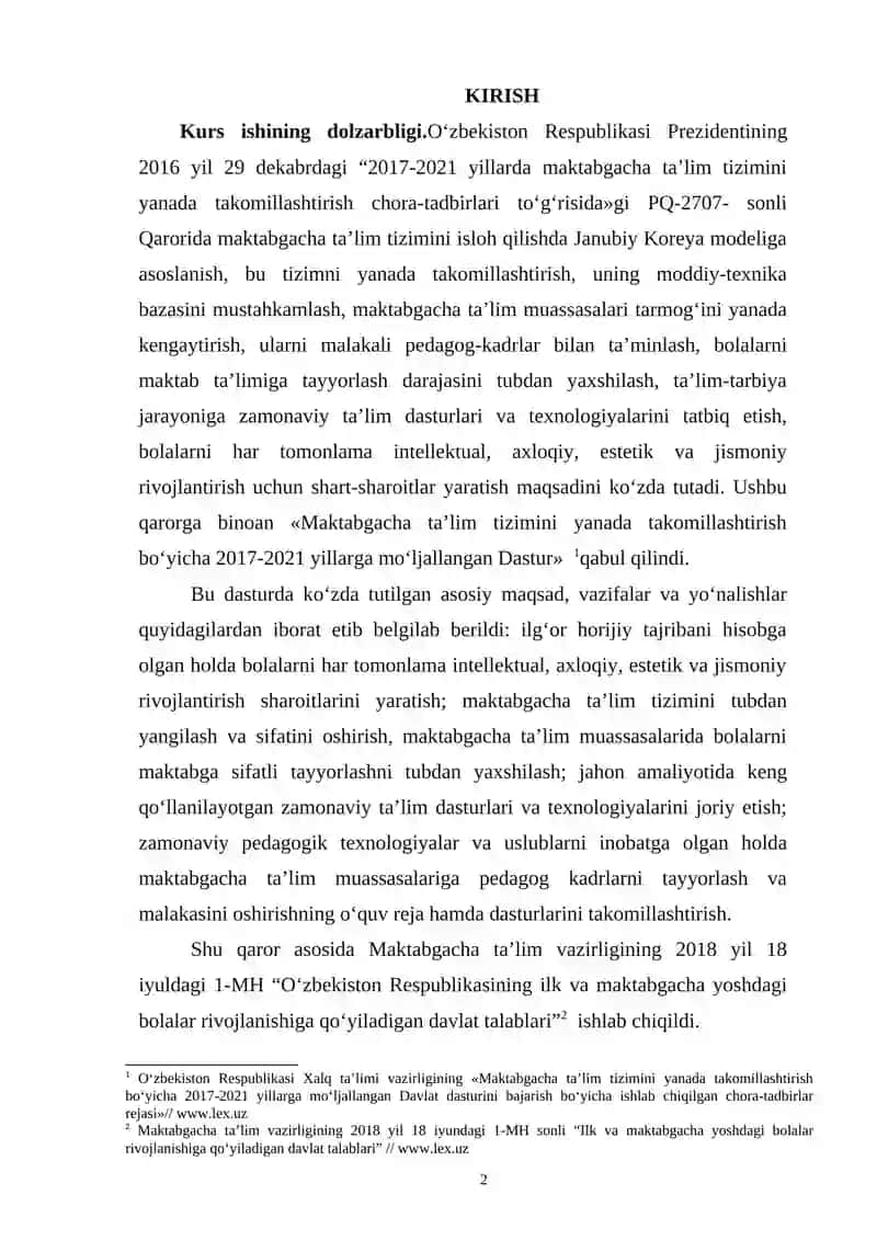 MAKTABGACHA TA'LIM TASHKILOTIDA TO'PLAM HAQIDA TUSHUNCHA BERISH 2