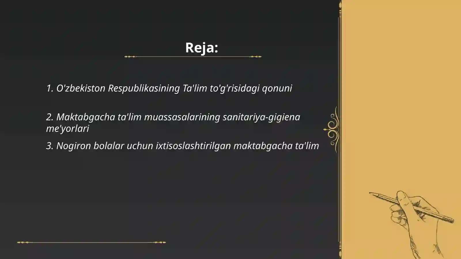 Nogiron bolalar uchun maktabgacha ta’limning meyoriy huquqiy asoslari 2