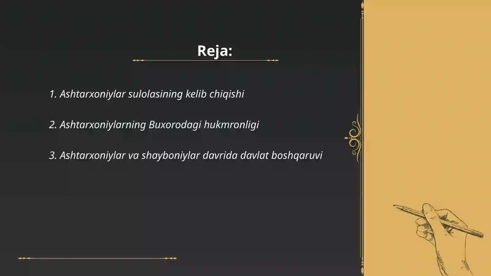 Ashtarxoniylarning hukmronlik davri 2