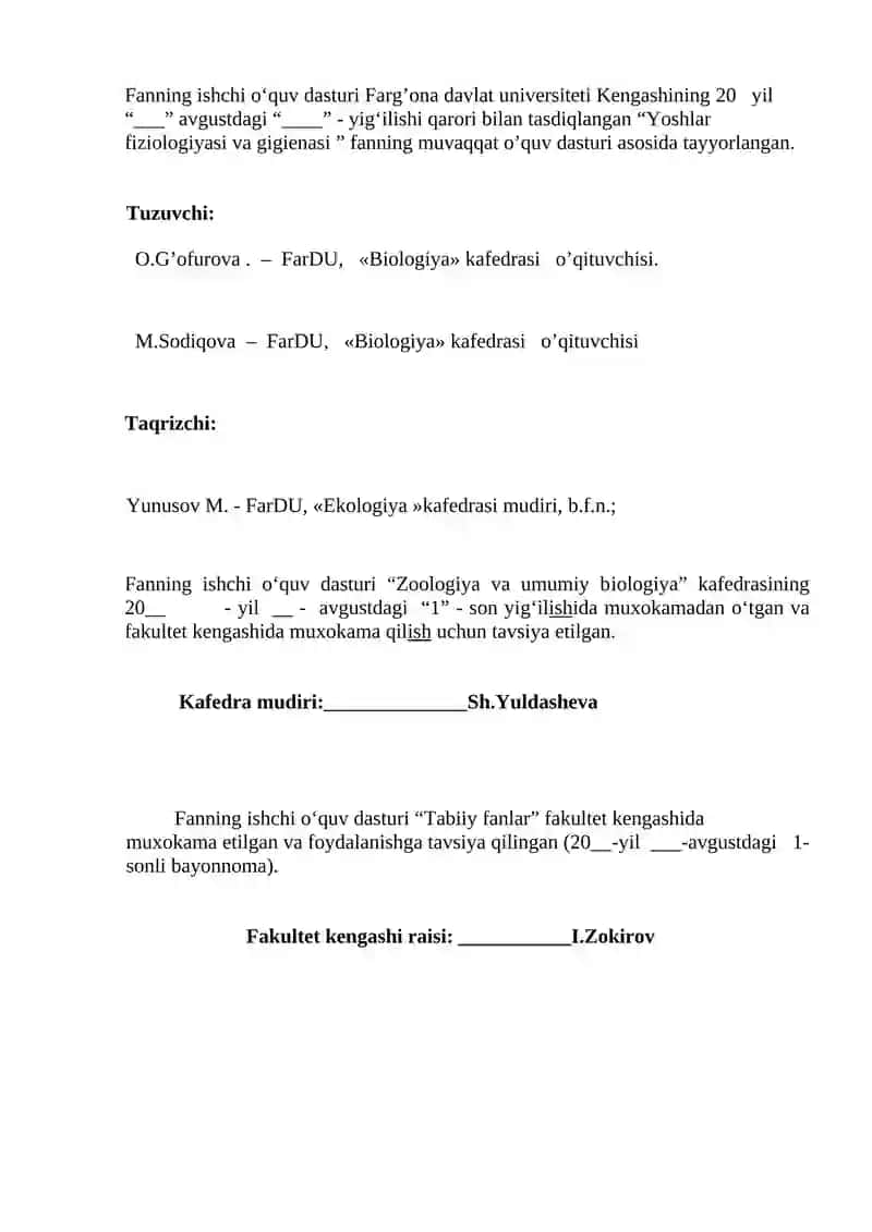 Yoshlar fiziologiyasi va gigienasi 2