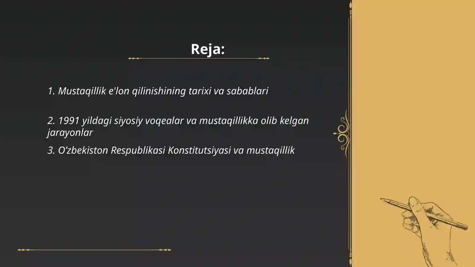 Mustaqillik e'lon qilinishi 2