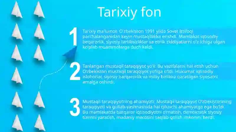 O'zbekiston Tanlagan Mustaqil Rivojlanish Yòli Va Uning Ahamiyati 2