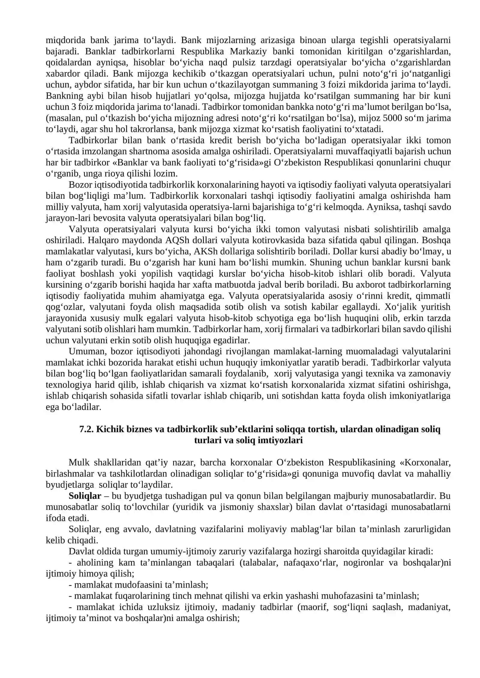 Kichik biznes va tadbirkorlikning bank, soliq va audit bilan aloqalari 2