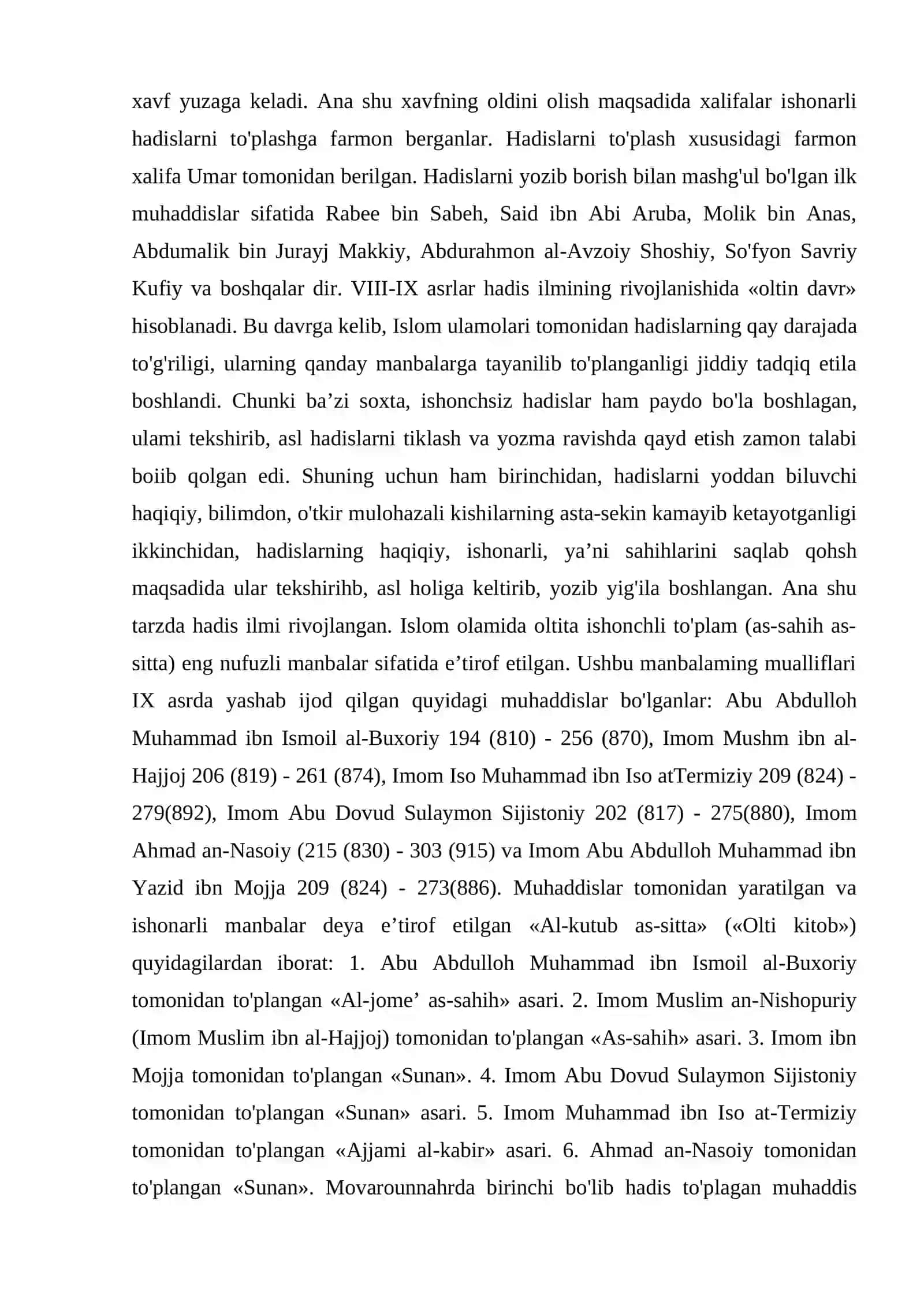 Imom al Buxoriy hadislarini o‘qish va talqin qilish 2