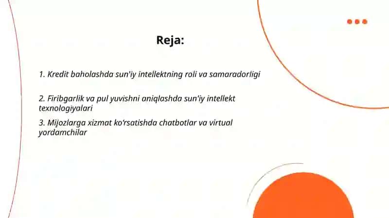 Bank tizimida suniy intelekdan foydalanish 2