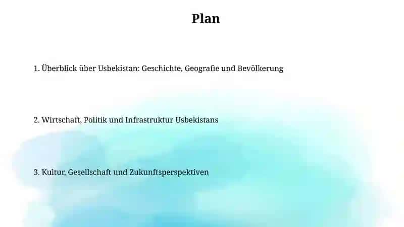 Überblick über Usbekistan: Geschichte, Geografie und Bevölkerung 2
