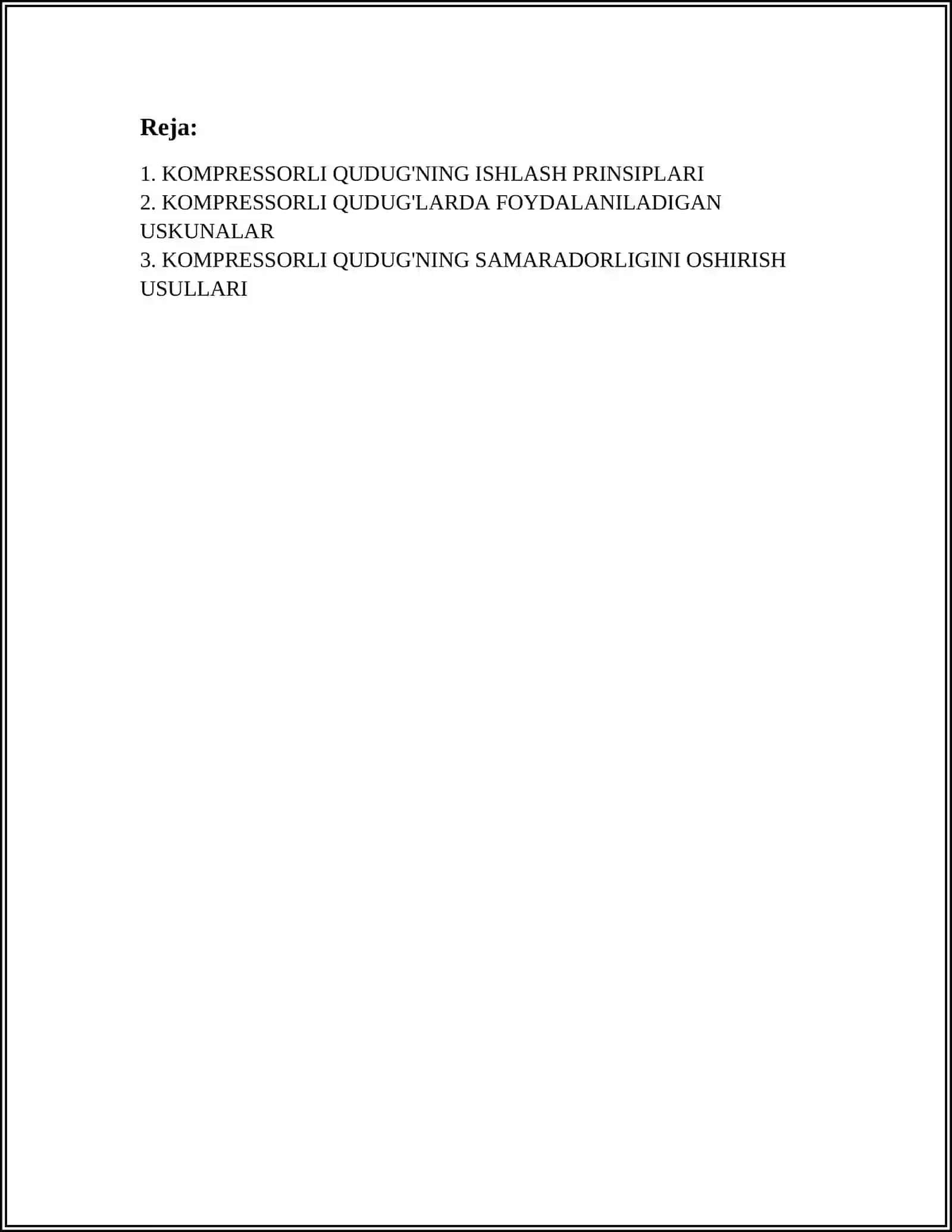 KOMPRESSORLI QUDUG'INI TADQIQ QILISH 2