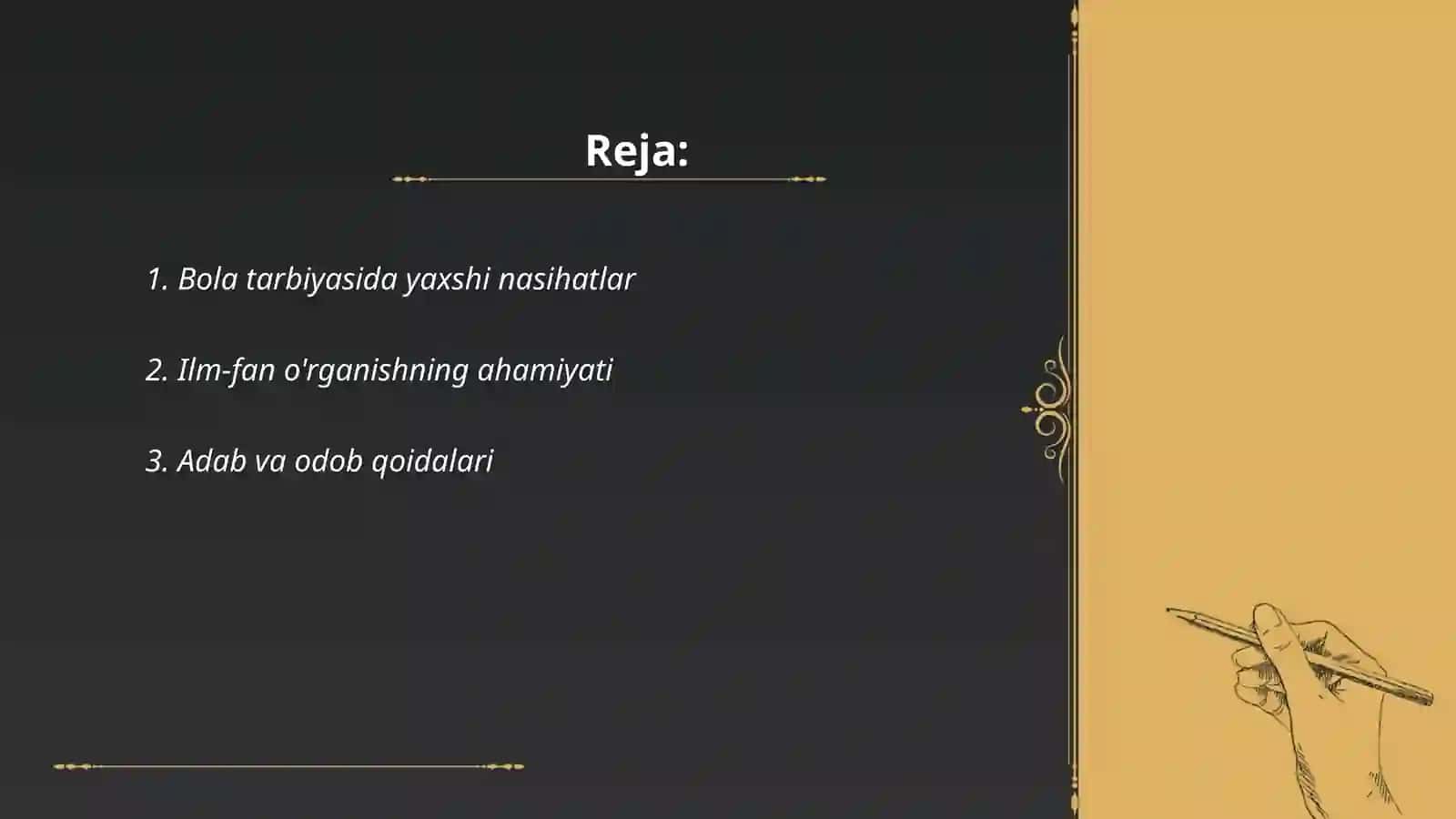 Bola tarbiyasida yaxshi nasihatlar 2