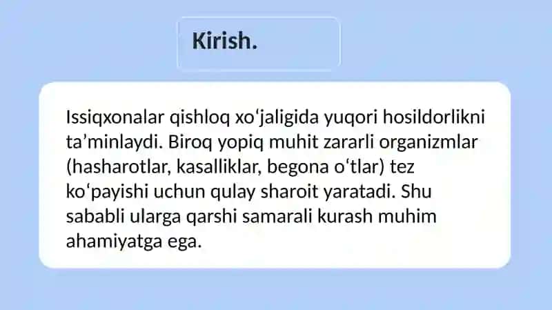 Zararli organizmlarga qoʻllaniladigan kurash usullari 2