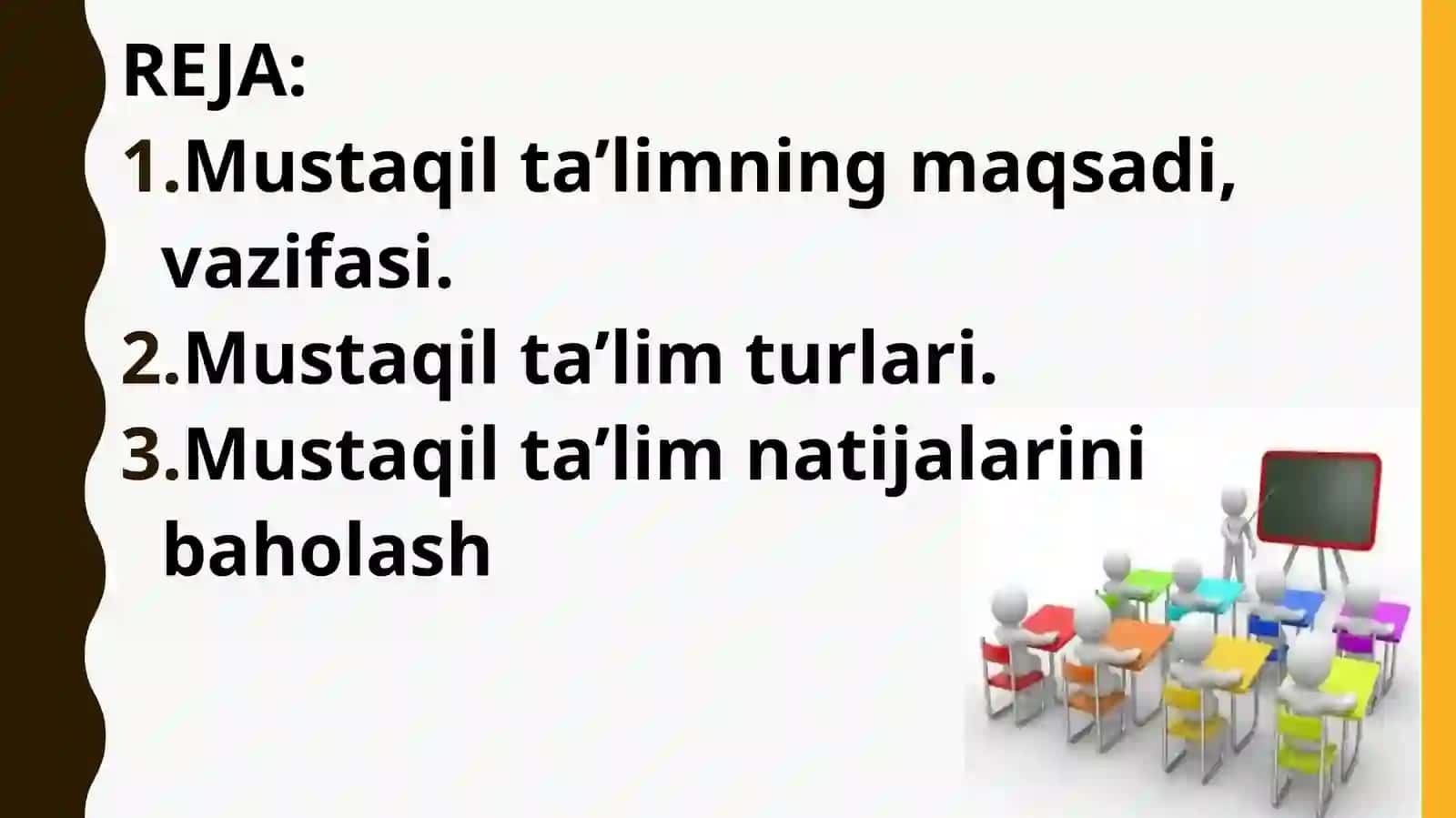 Mutaxassislik fanlaridan mustaqil ta’lim, uning turlari va bajarilishi 2
