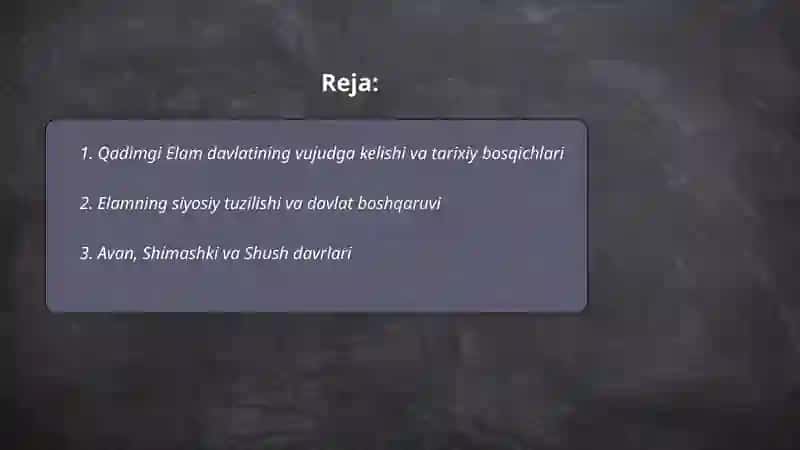 Qadimgi Elam Davlati 2