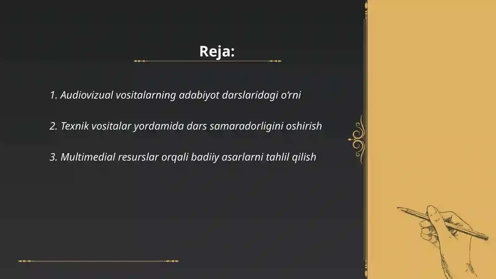 Audiovizual va texnik vositalardan foydalanish 2