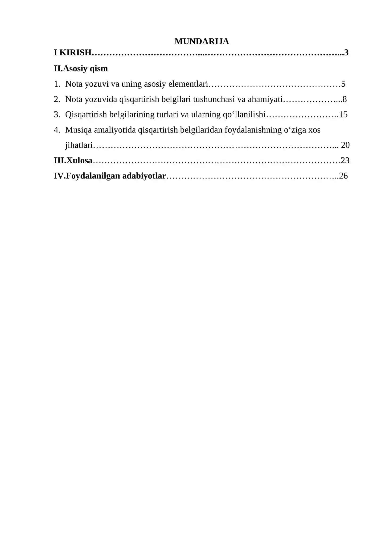 Nota yozuvini qisqartirish belgilari 2