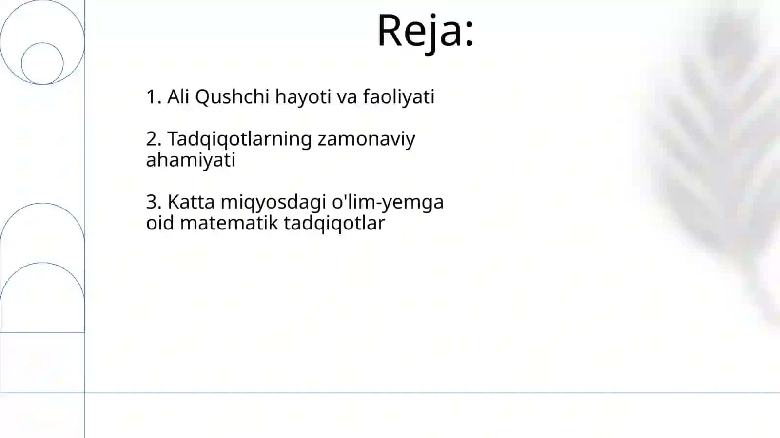 Buyuk olimlar tadqiqotlarida matematika Ali Qushchi 2