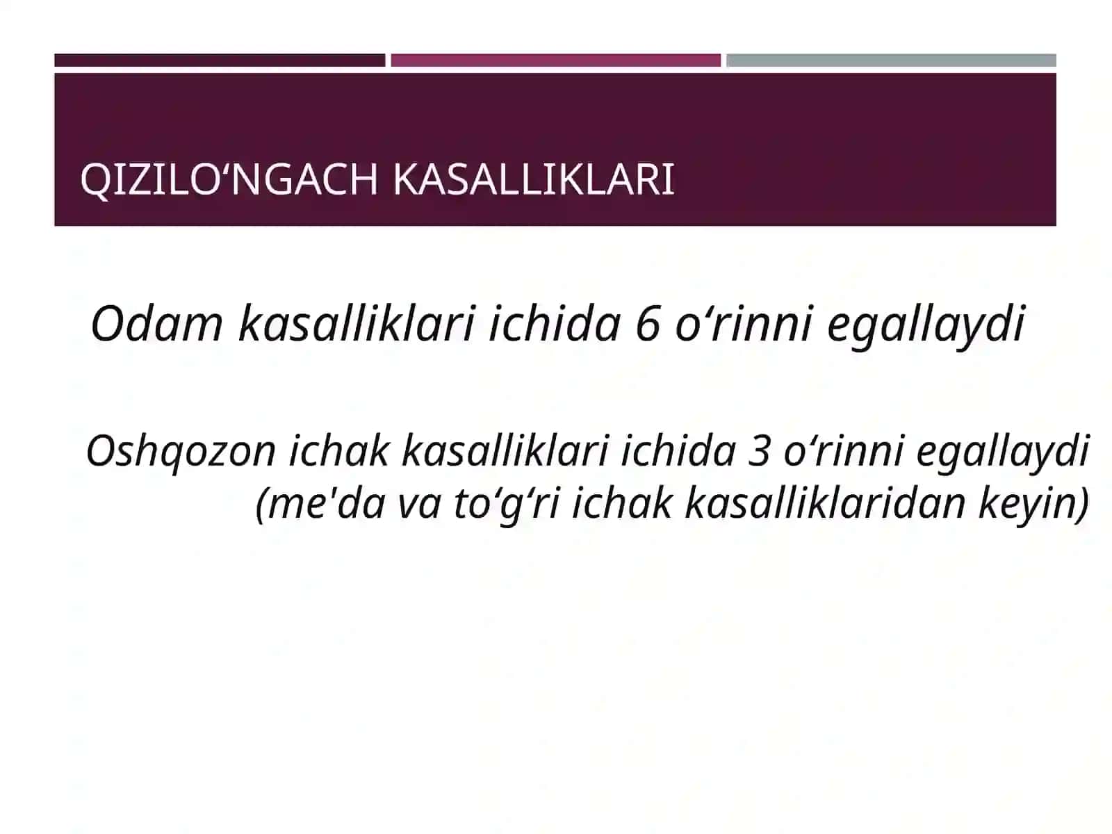 Bolalarda qizilongach kasalliklari 2