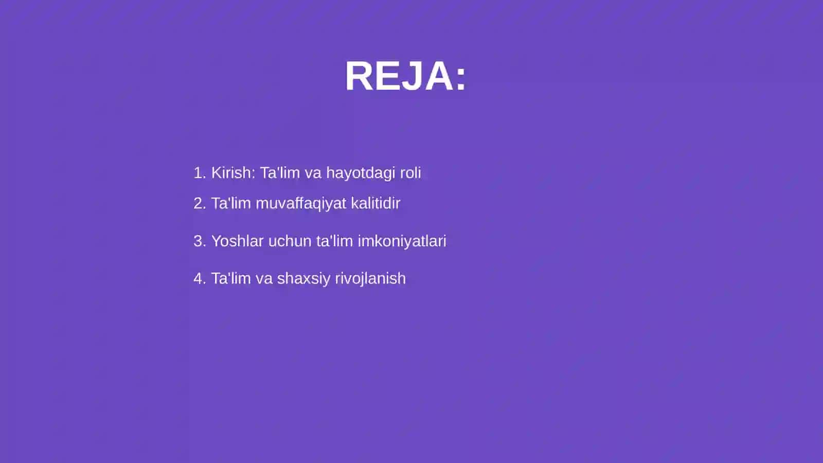 Talaba: GULSEVAR 4- KURS 2