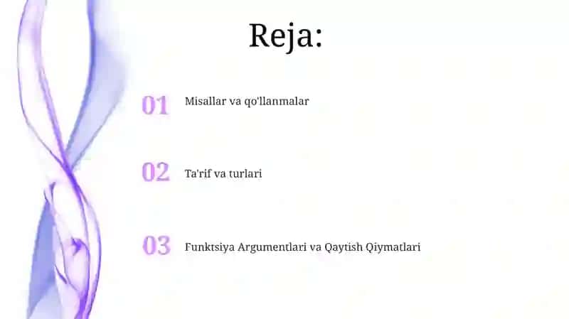 Funksiyalar 2