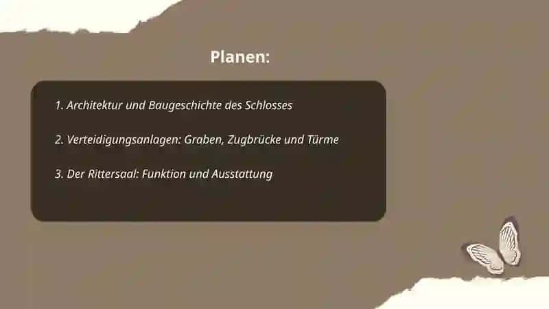 Im Schloss (Bereiten Sie eine kurze Präsentation oder einen kleinen Bericht zum Thema vor) 2