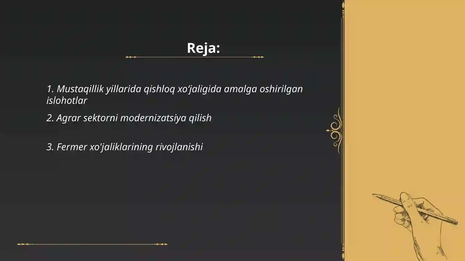 Mustaqillik yillarida qishloq xoʻjaligi va sanoat sohasidagi oʻzgarishlar 2
