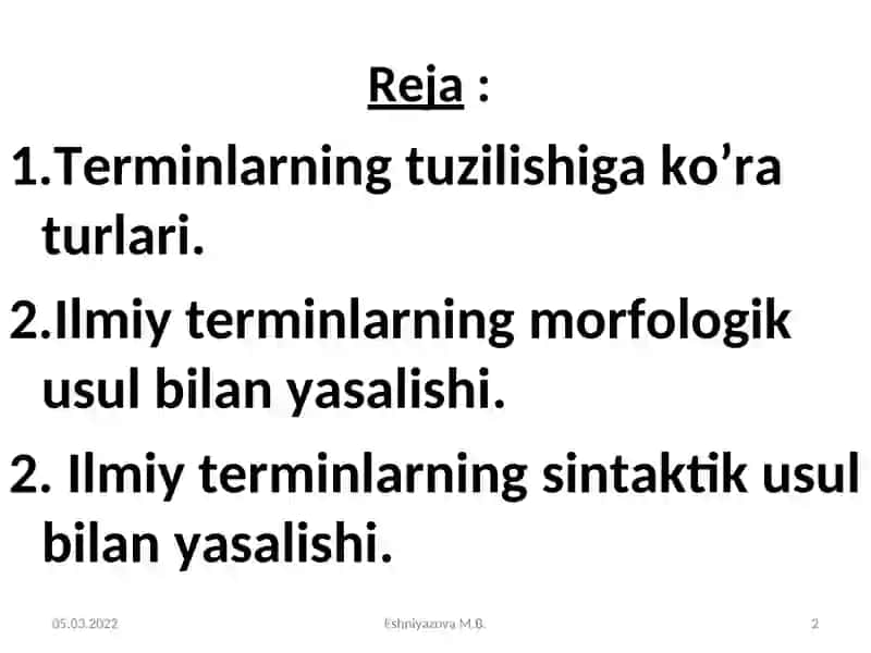 Terminlarning yasalishi 2