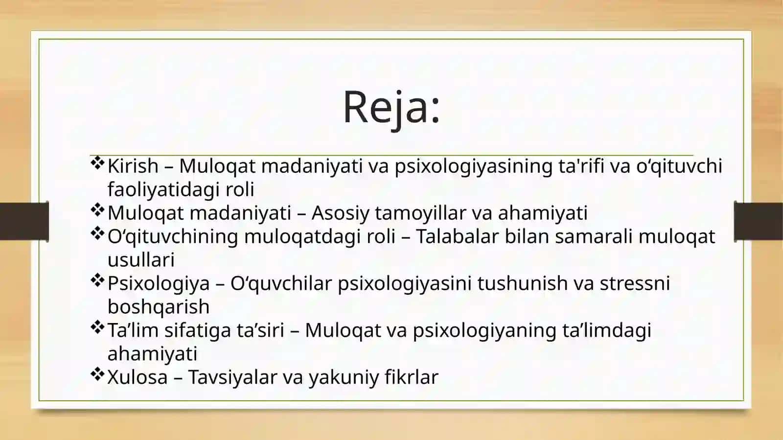 O'qituvchi faoliyatida muloqat madaniyati va psixologiyasi 2