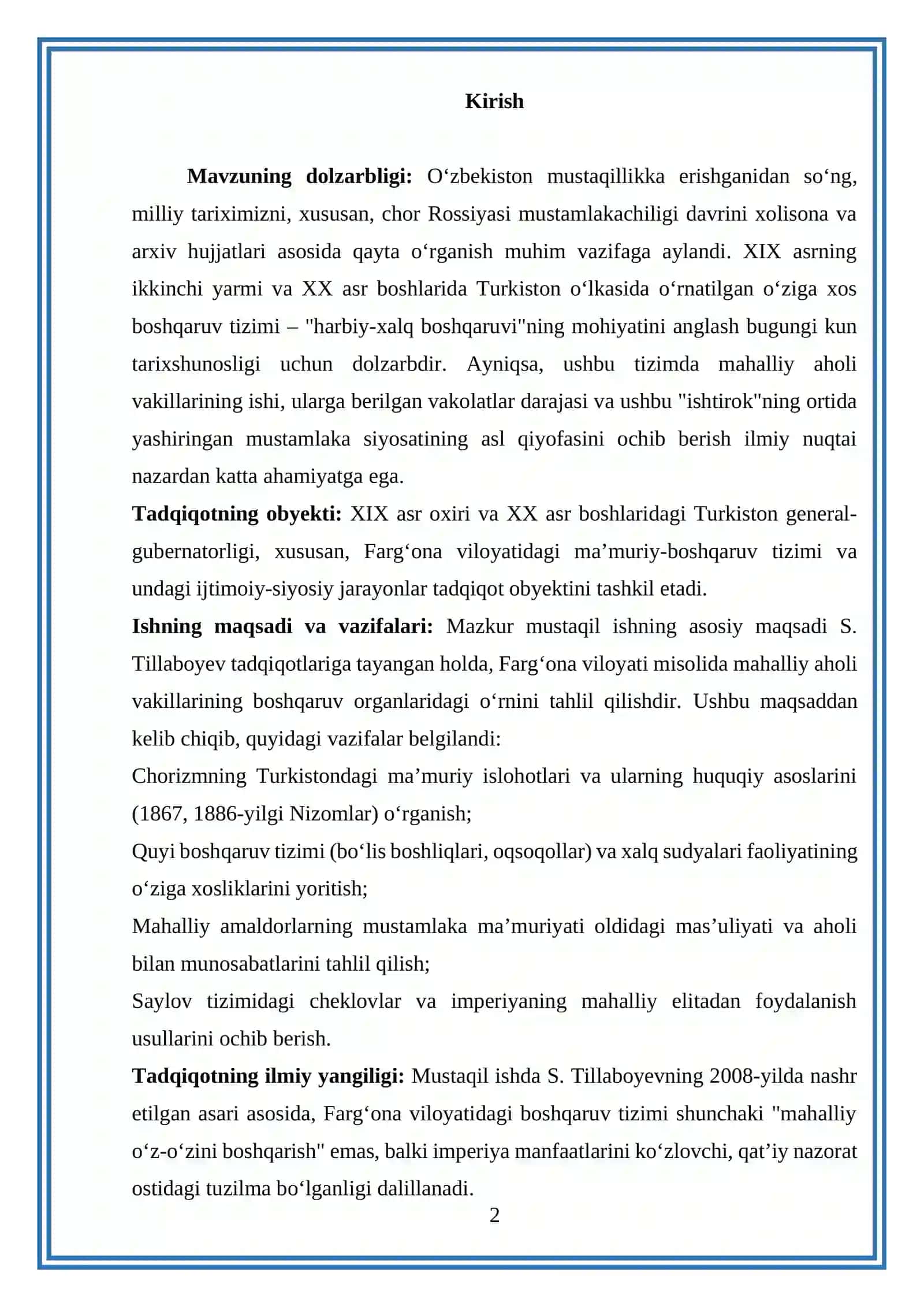 Turkiston general-gubernatorligining ma’muriy-hududiy tuzilishi va boshqaruv printsiplari 2