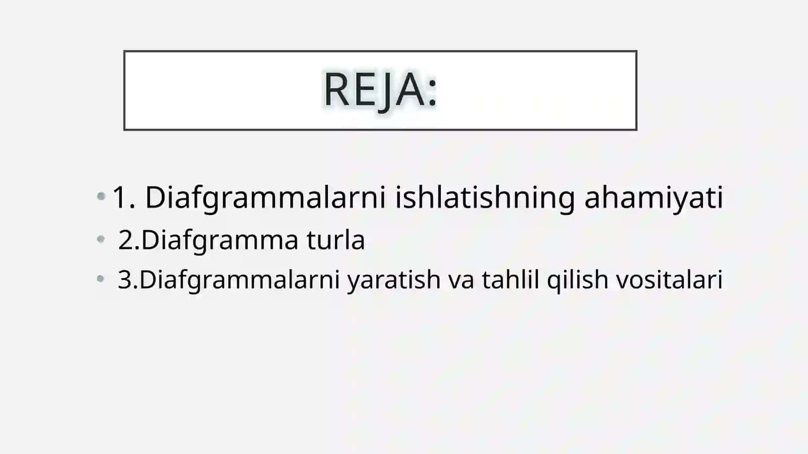 Diafgrammalar ustida ishlash 2
